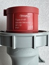 PC Plug Socket Coupling IP67, 014P, Male, 16A, 4P, 400V