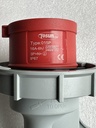 PC Plug Socket Coupling IP67, 015P, Male, 16A, 5P, 400V