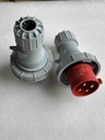 PC Plug Socket Coupling IP67, 024P, Male, 32A, 4P, 400V