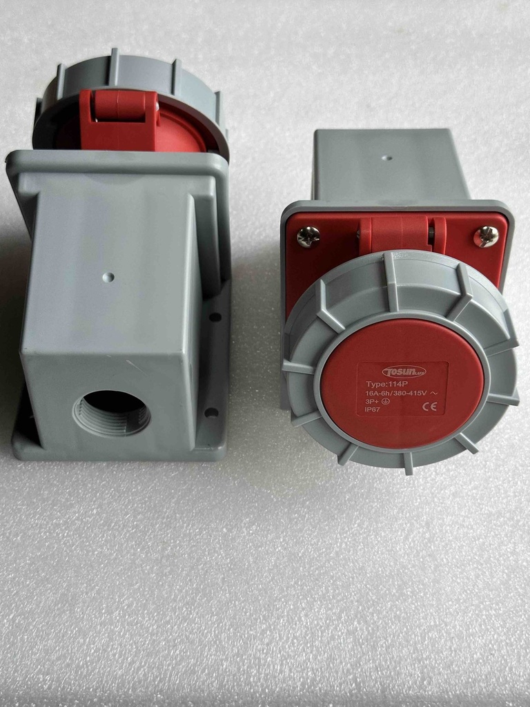 PC Plug Socket Coupling IP67, 114P, Female, 16A, 4P, 400V