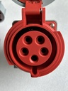 PC Plug Socket Coupling IP67, 125P, Female, 32A, 5P, 400V