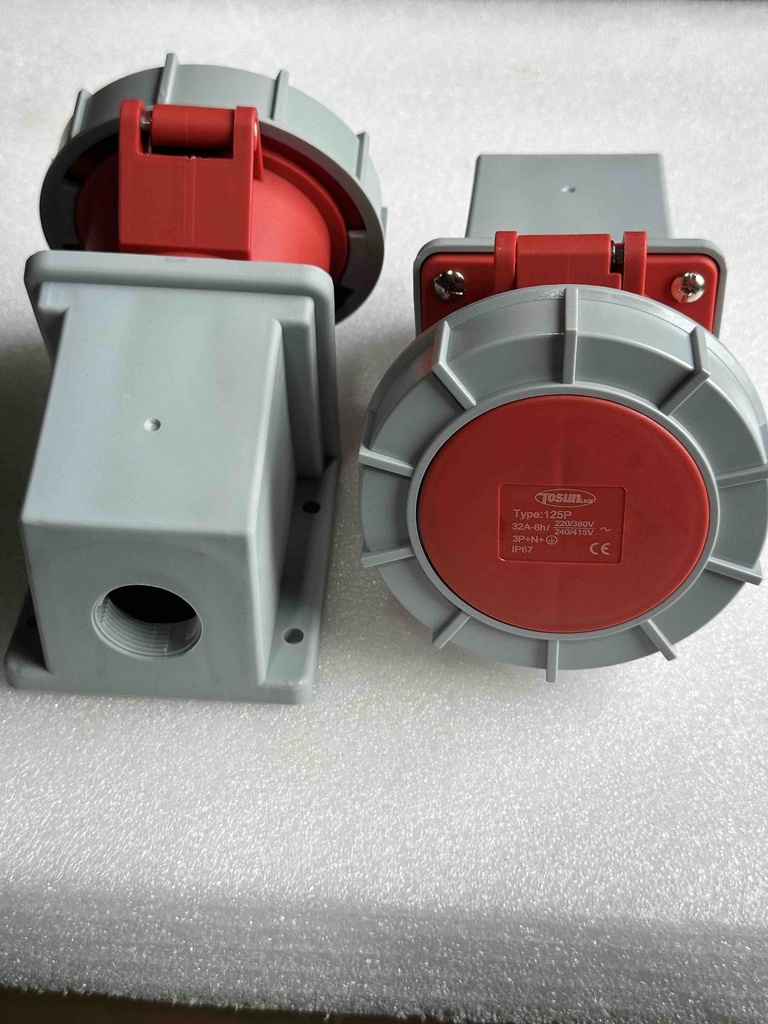 PC Plug Socket Coupling IP67, 125P, Female, 32A, 5P, 400V