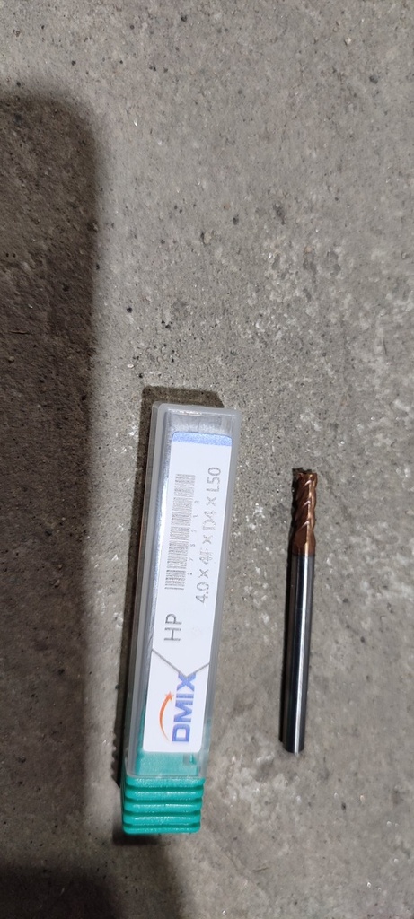 End Mill - Tungsten Steel, HP-4.0 x 4F x D4 x L50