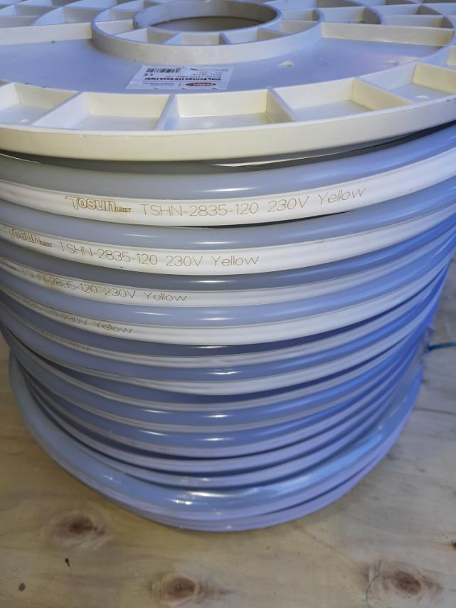 Led Neon Light High Voltage AC220V, TSHN-2835-120, SMD2835, 120Led/M, 20-22LM/LED, Ra>70, 6W/M, 8*16mm, Yellow