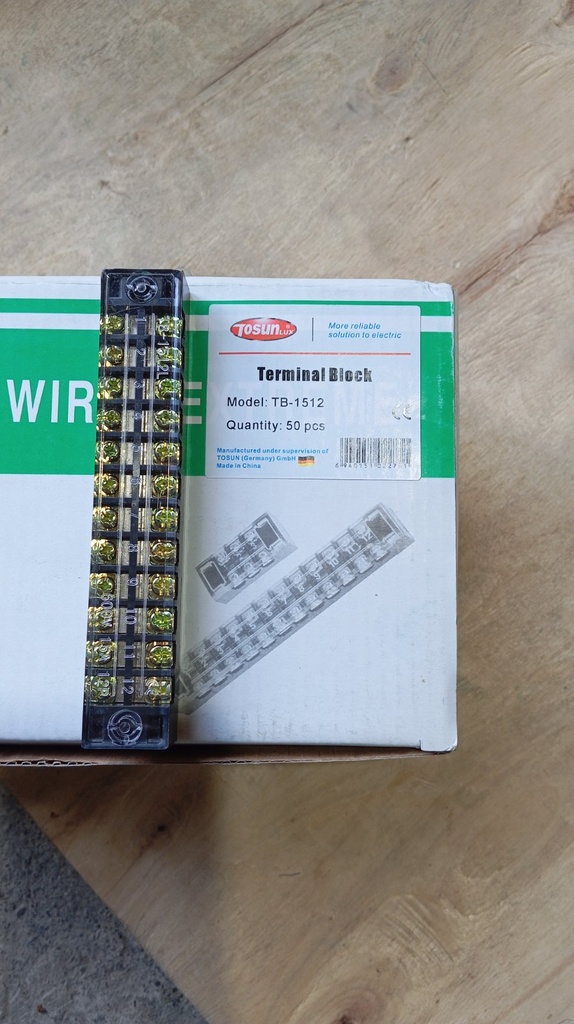 Terminal Block TB-1512, 15A 12P