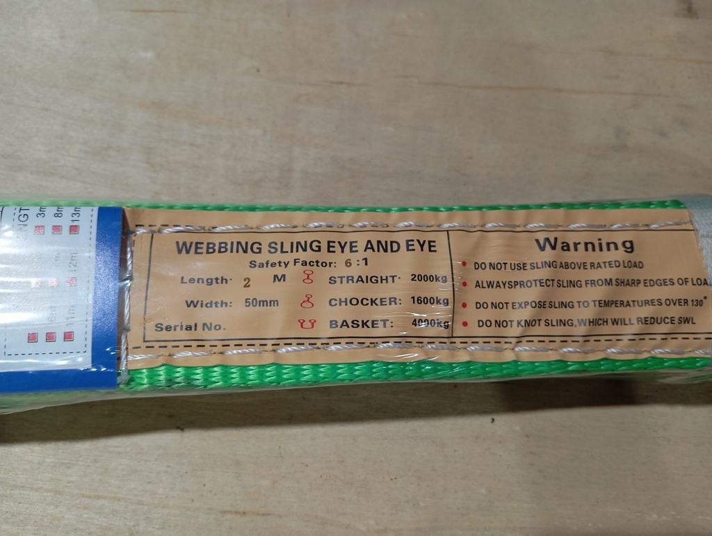 Lifting Belt 2T/2Mtr (Green)