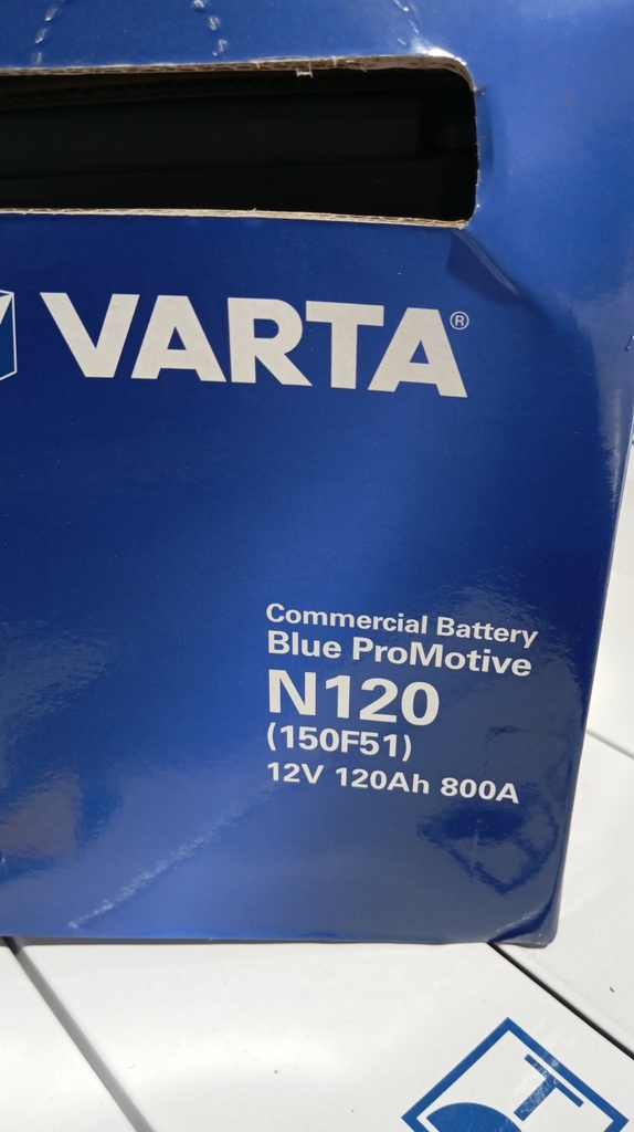 Battery 12V/120Ah N120-150F51 BLU (Made in Korea)