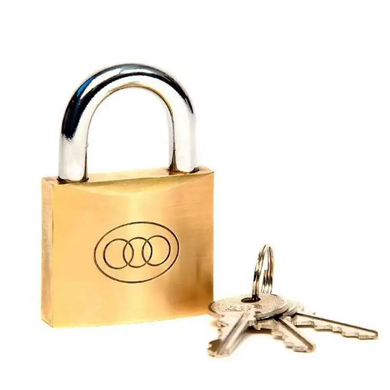 Padlock with 3 Keys, 63MM, Copper Brand: TRI-CIRCLE