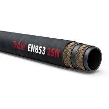 Sinopulse-Hydraulic Hose, EN853, 2SN (Braided, Cloth Surface, Black) 3/8"
