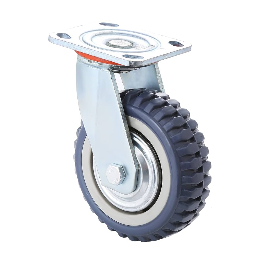 Caster Wheel, Universal (Heavy Duty, Air-Fire, Polyurethane, Load 200KG) 6"