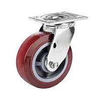 Caster Wheel, Universal (Heavy Duty, Thick Polyurethane, Load 200KG) 4"