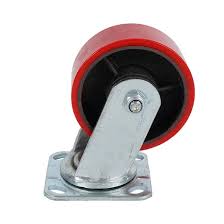 Caster Wheel, Universal (Medium Duty, Iron Core, Polyurethane, Load 100KG) 5"