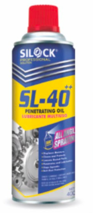 Silock - Penetraring Oil, SL-40 (Anti-Rust and Lubrication) 400ML ,Lubricant Spray