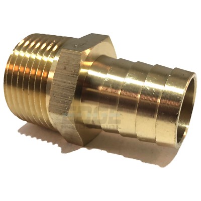 Hose Nipple Reducer, Brass, 2" x 1-1/2"