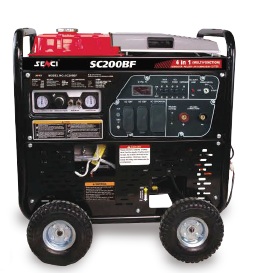 Senci Multi-Function Welding Generator SC200BF - 4in1 Series, 230V/50Hz, 7.5Kw 30L