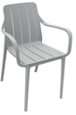 Plastic Chair (C125) Grey 93360 - 58*39*81CM PP