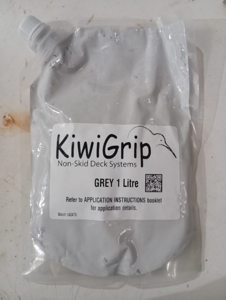 Kiwigrip Non-Skid Deck System Grey 1Ltr