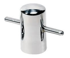 Single Cross Pillar Bollard, 5"x6", SS316, (Without Base)