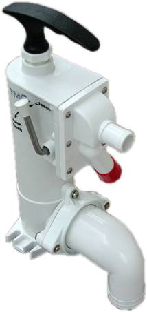Replacement Manual Marine Toilet Pump Assy, White (IN 2" - Out 1-1/4") TMC-999
