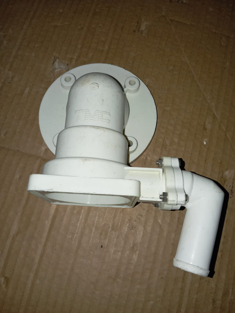 Marine Toilet Pump Base White Plastic