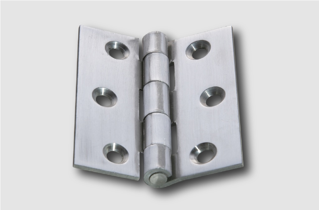 Hinges 1.5" x 2" x 0.5MM, SS316, 6 Hole