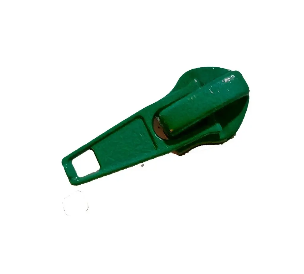 Plastic Zipper Slider, Green, 10MM x 43MM