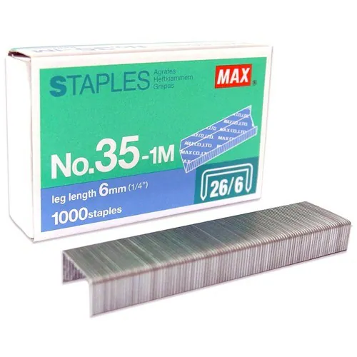 Staples Pin 6MM (26/6) No.35-1M (1000P/Pkt)