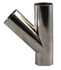 Y Joint Fitting, SS316, 45°, 4-1/2" x 4-1/2" x 30MM