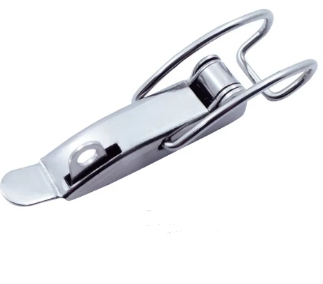 Spring Loaded Rocker Locks With Lock, SS316, 15x50MM