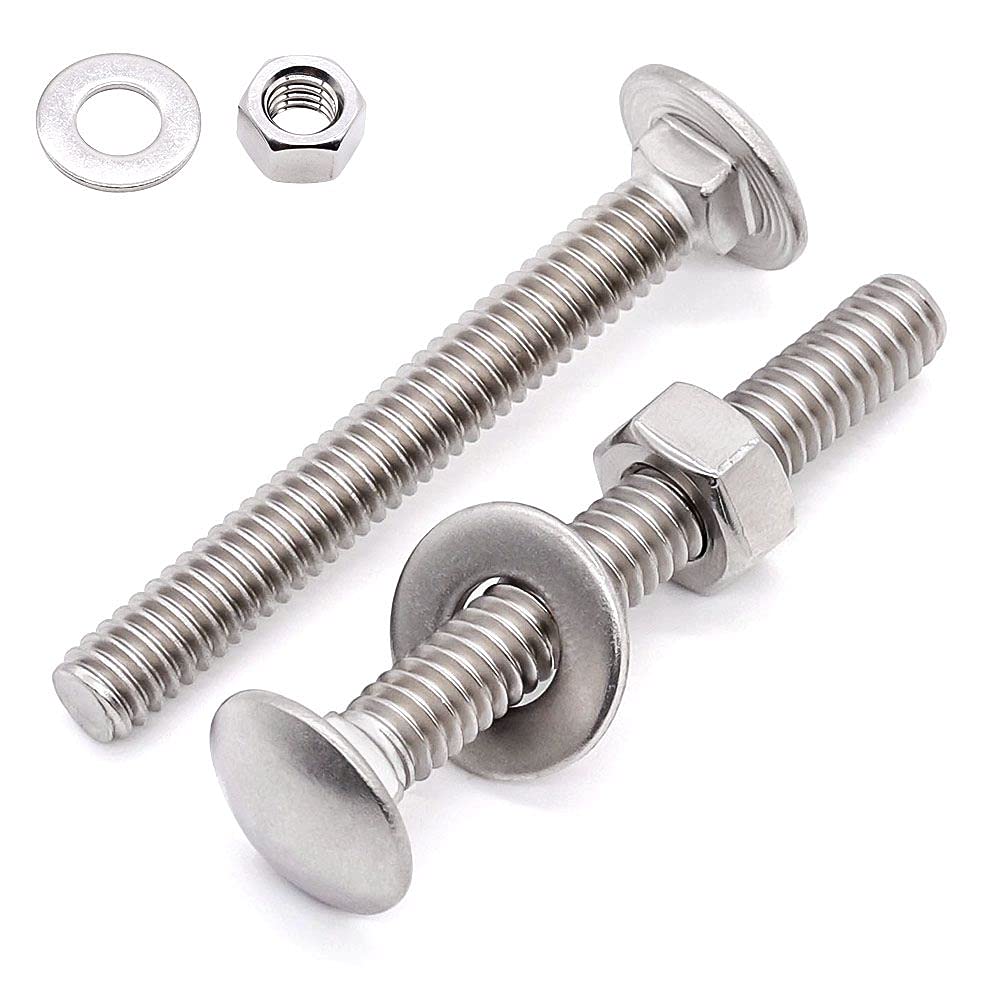 Screw - Machine, With Nut and Washer, CSK, Phillips Head, SS304, M8 x 50MM