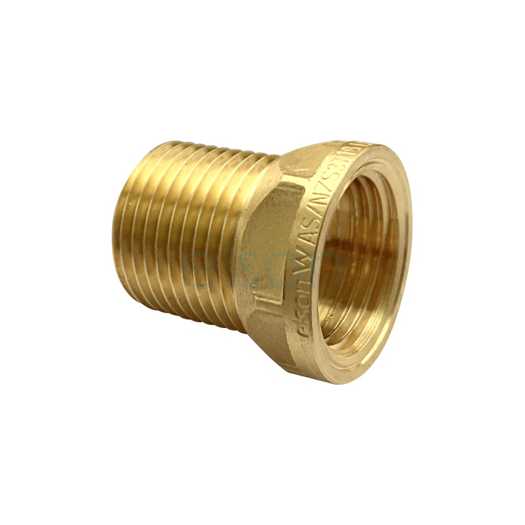 Hose Nipple, Female, Brass, 2" x 2"