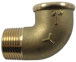 Brass Elbow Male/Female 3/4" x 90° Threaded