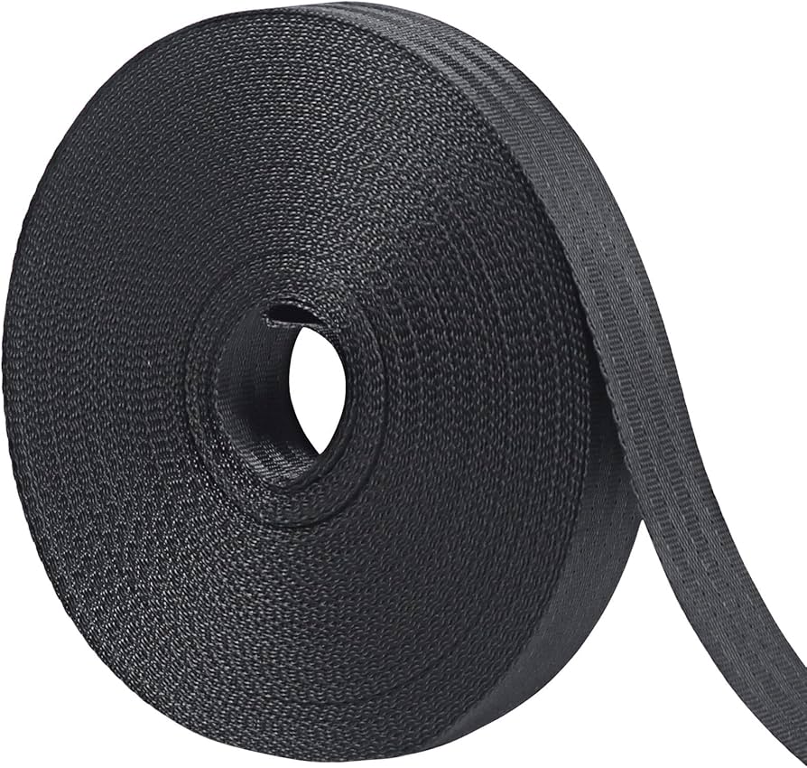 Polypropylene Webbing Strap Black 25MM