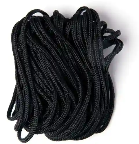 Rope - Nylon Braided Rope, Black 5MM