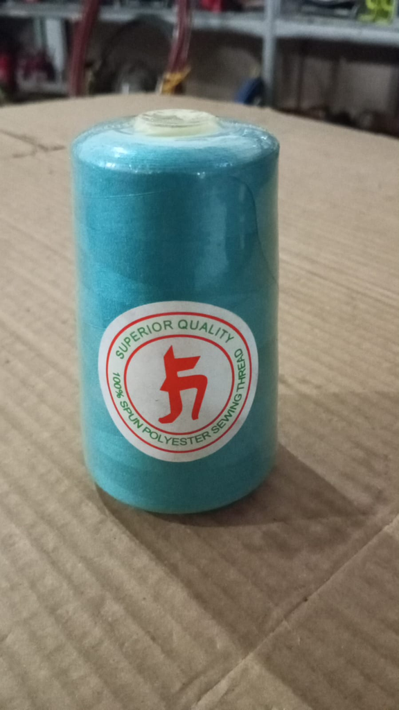 Sewing Thread - 100% Spun Polyster, Green Color, 2500 Yard