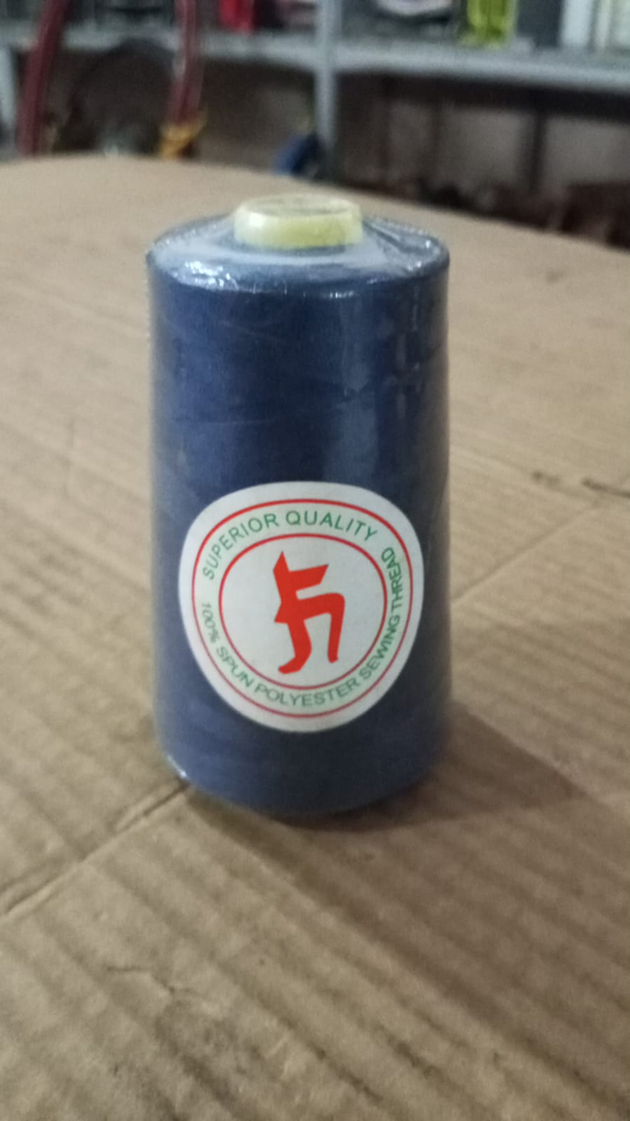 Sewing Thread - 100% Spun Polyster, Navy Blue Color, 2500 Yard