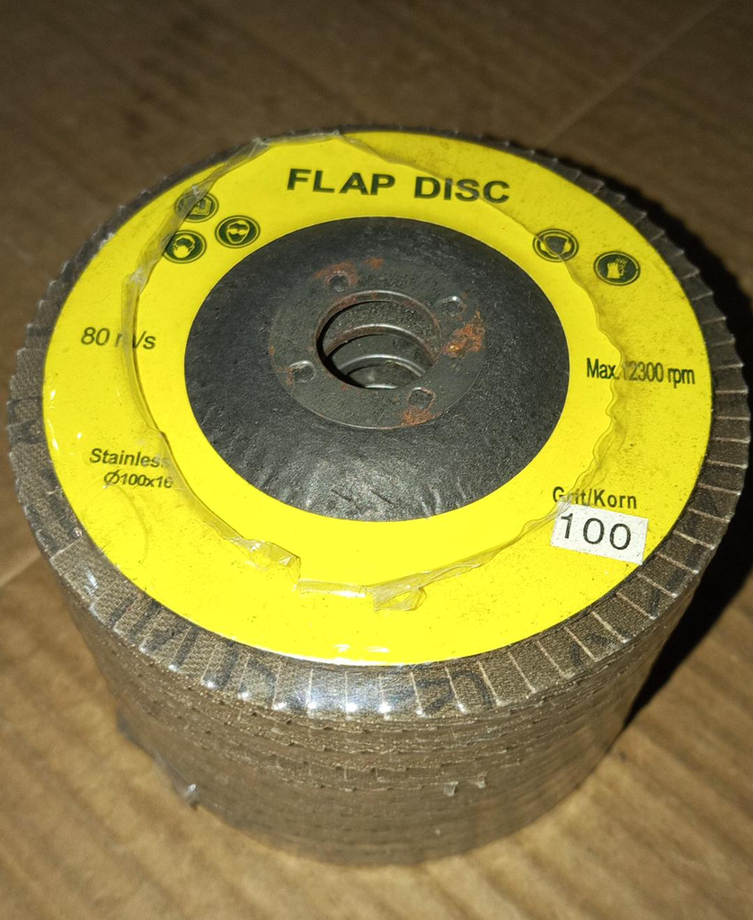 Flap Disc/Cloth Grinder Wheel 4" #100