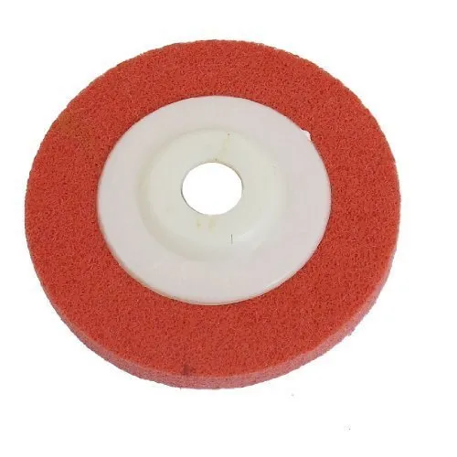 Nylon Fiber Buffing Wheel (Non-Woven) Red, 4" (100 x 10 x 16MM)