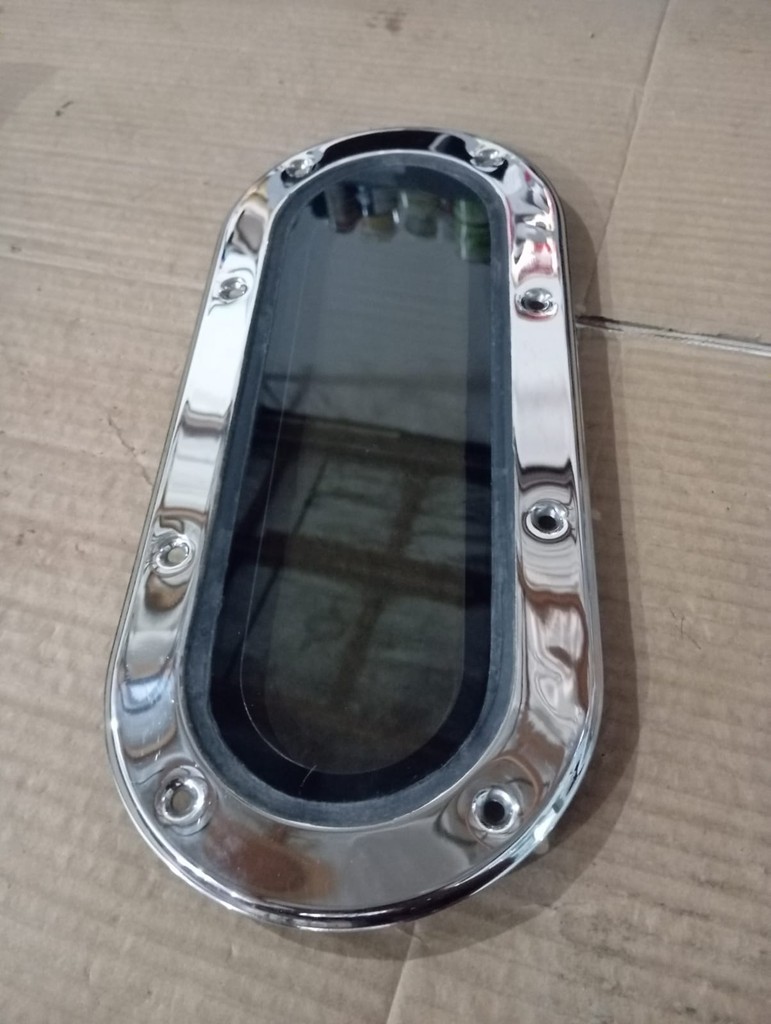Marine, Deck Porthole Window Oval Black Glass, SS316, 345MM x 150MM