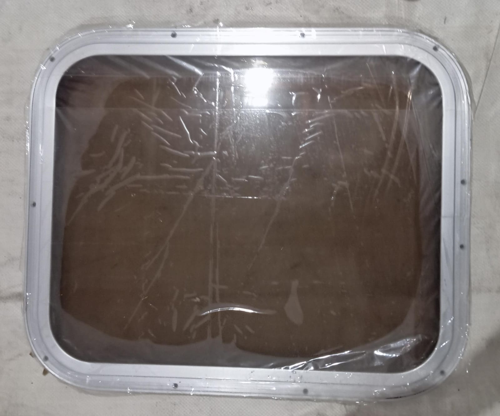 Marine, Deck Prothole Window Black Glass, 448MM x 550MM x R75MM
