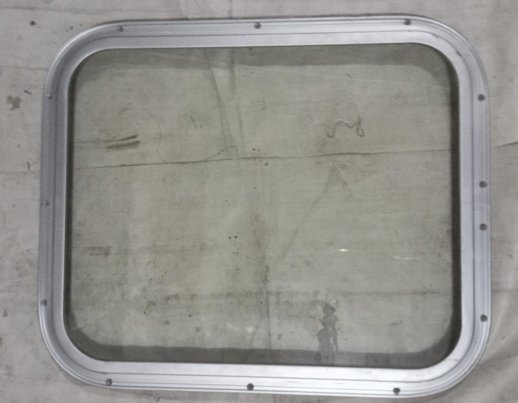Marine, Deck Prothole Window Clear Glass, 448MM x 550MM x R75MM