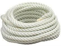 Rope - Nylon 3 Strand Twisted, White 16MM