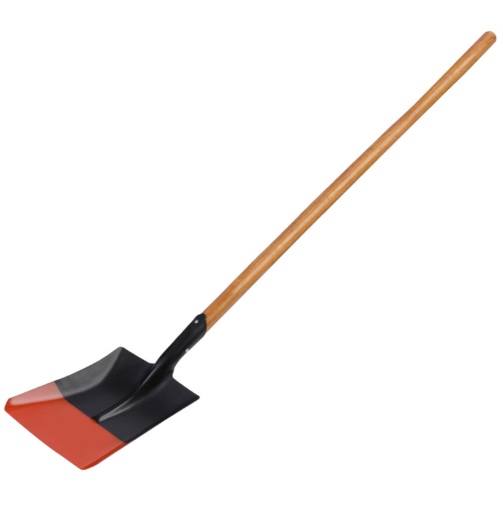 Shovel - Square Head with Long Wooden Handle S501L