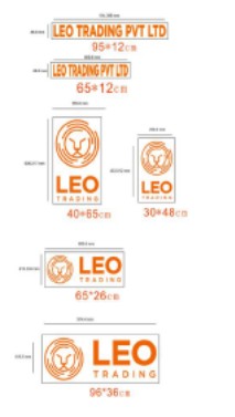 Leo Trading Sticker - Super Transparent UV ( Different Sizes )