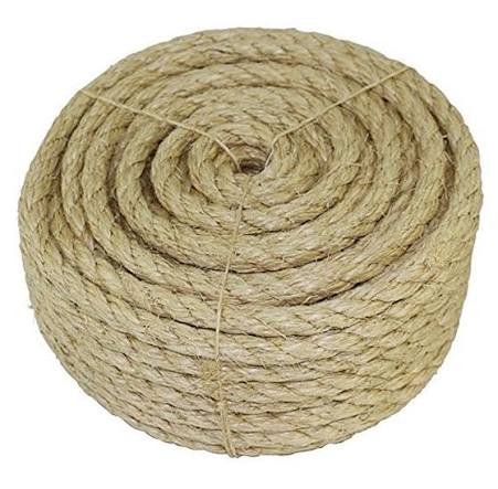 Ropenet - Sisal 3-stand Twisted Rope 6MM X 15M, Natural Color
