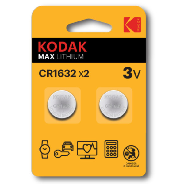 KODAK Battery 3V CR1632 Max Lithium