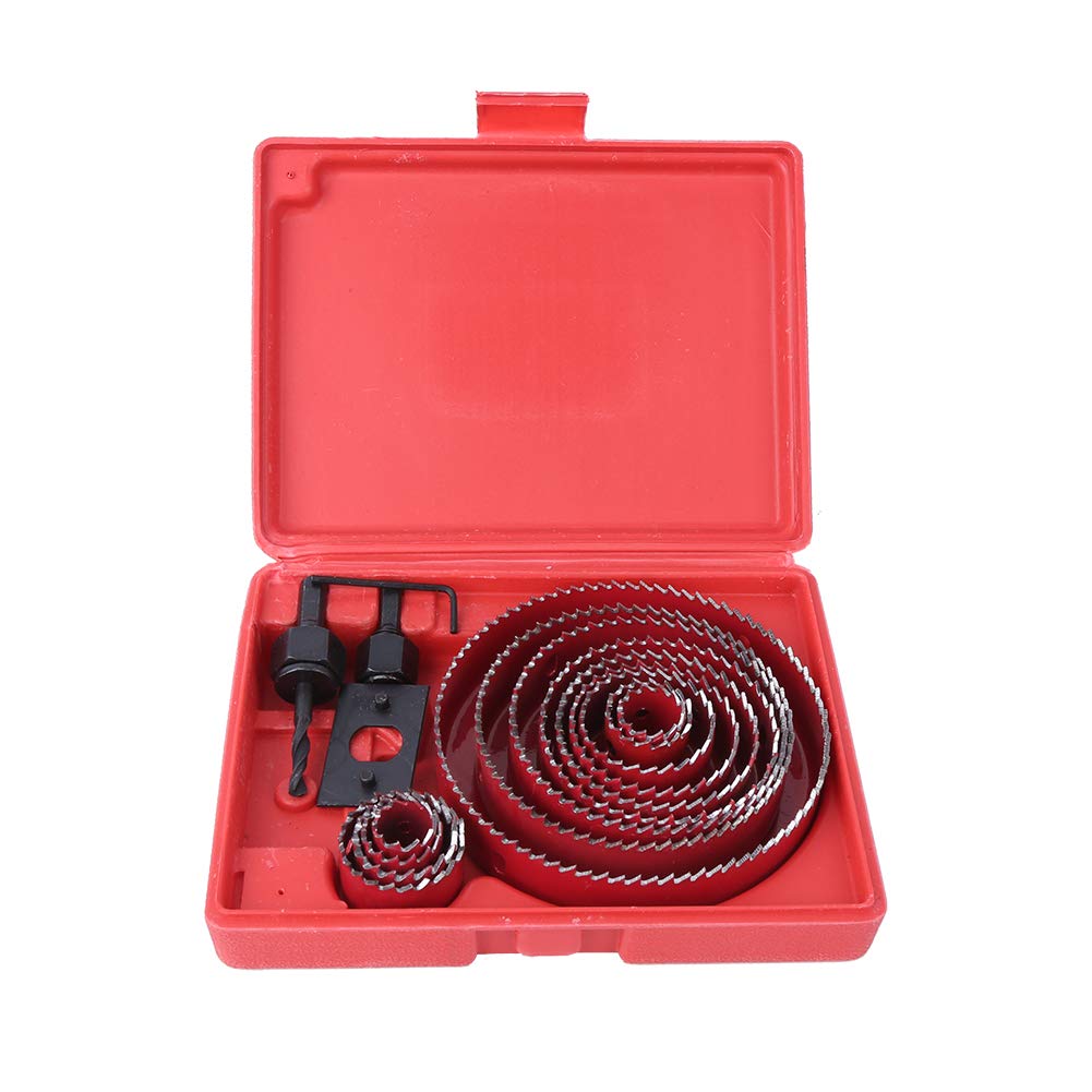 PTA - Wood Hole Saw 16Pcs, Red 