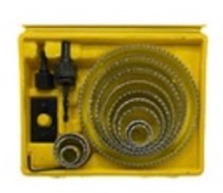 PTA - Wood Hole Saw 16Pcs, Yellow Color