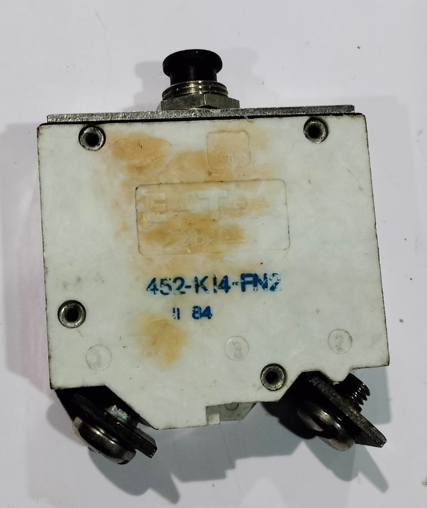 Single Pole Circuit Breaker 452-K14-PN2, 28V DC