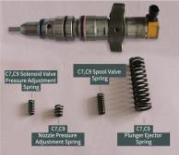 Diesel Fuel Injector C7, C9 Solenoid Valve / Nozzle / Spool Valve / Plunger Injector Spring
